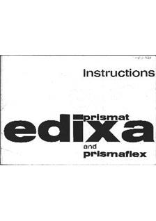 Edixa Wirgin Prismat TTL manual. Camera Instructions.
